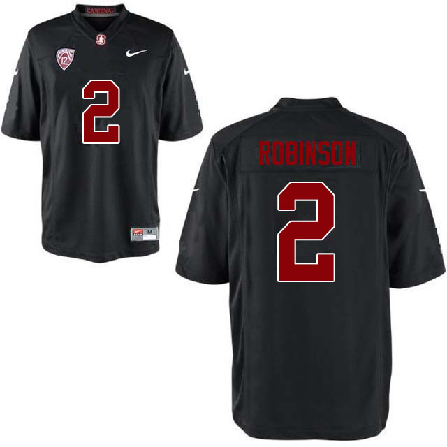 Men #2 Curtis Robinson Stanford Cardinal College Football Jerseys Sale-Black - Click Image to Close